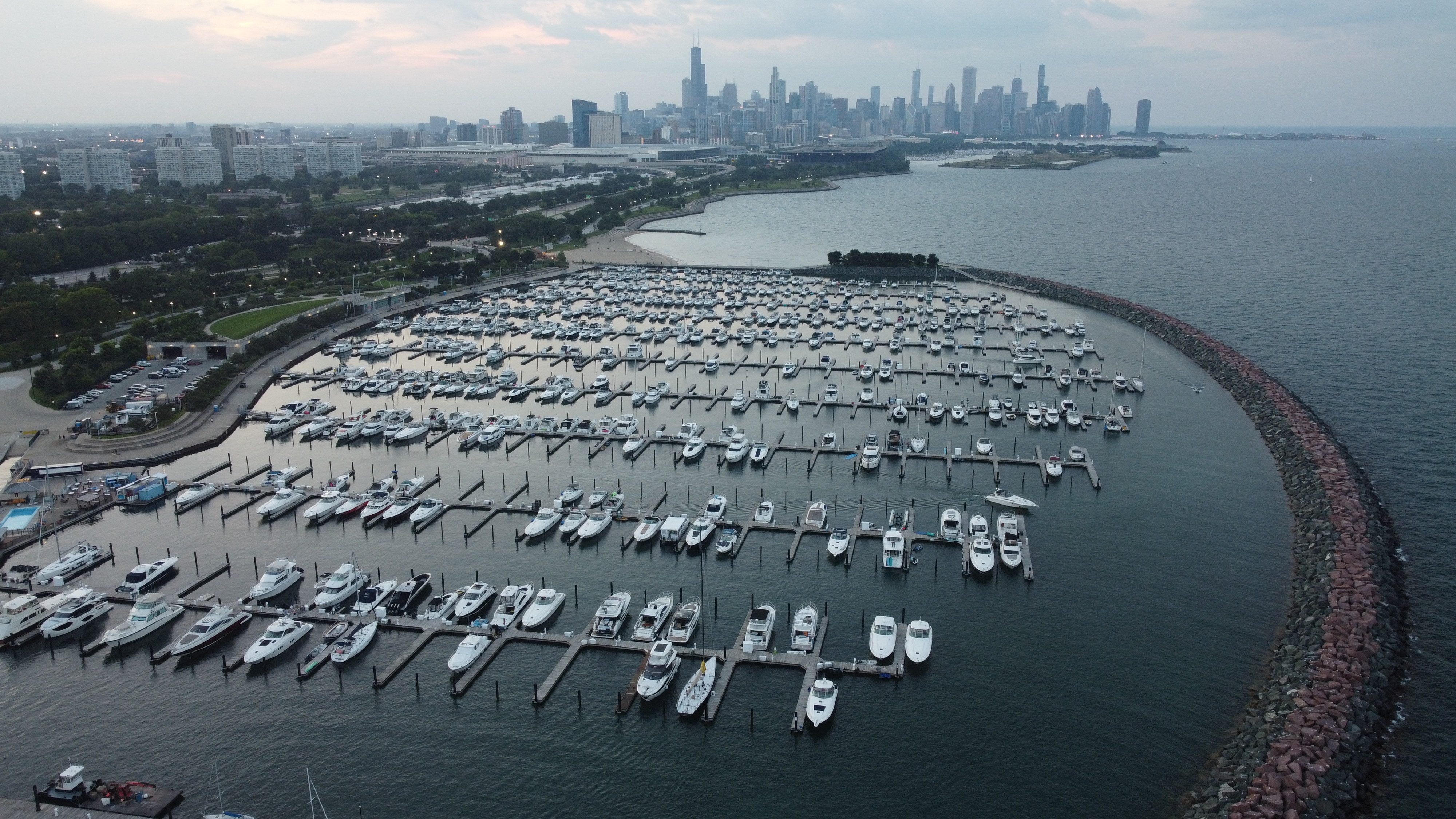 Burnham Harbor + Chicago Skyline