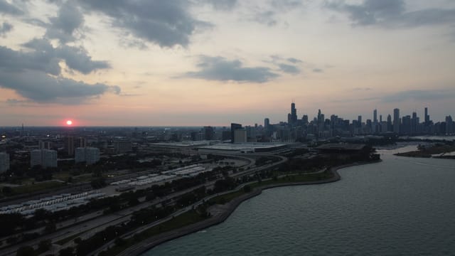 Chicago Sunset - 31st Street Beach